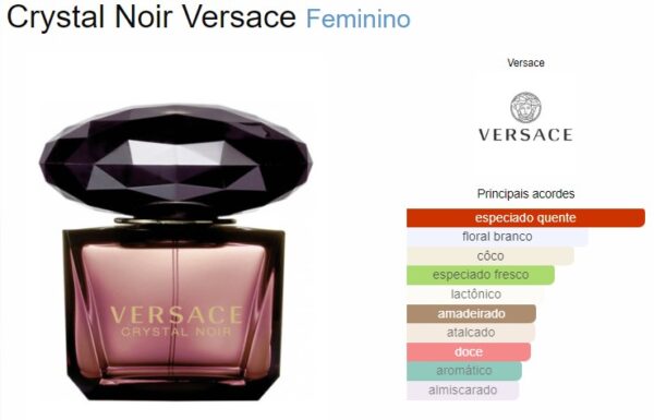 023 BRAND VERSACE CRYSTAL NOIR - Imagem 5